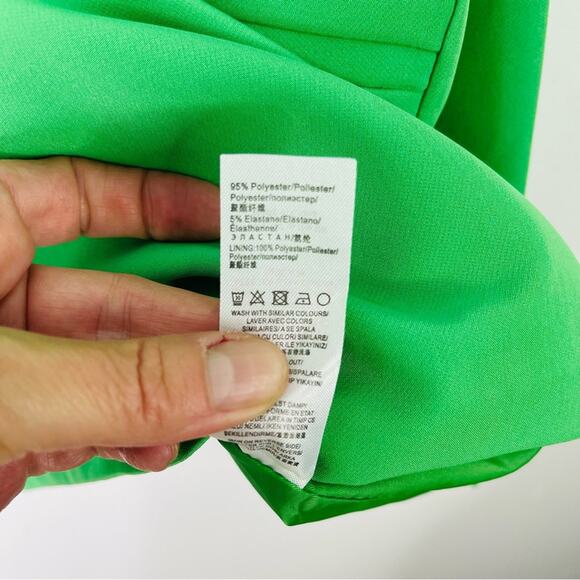 NWT Extro & Vert green boyfriend button preppy office blazer large/XL - Picture 6 of 9